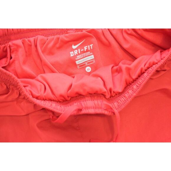 Nike Running Gym Shorts Dri Fit Performance Red Lined Womens Size Medium - Picture 3 of 5